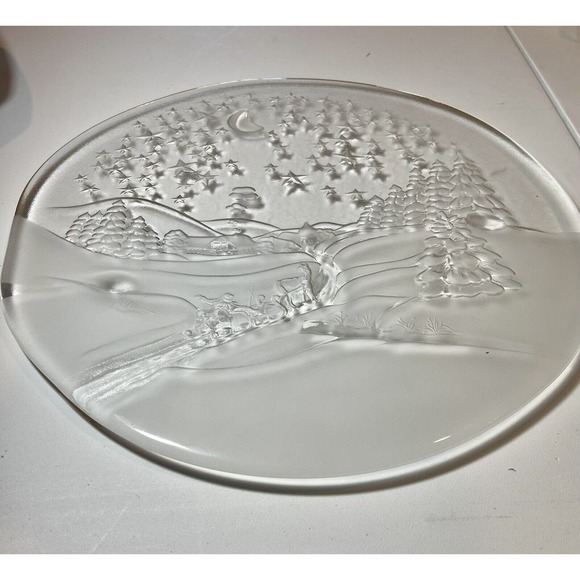 Studio Nova Winterland Cake Plate Christmas West Germany Granny Core 14” NIB - Picture 9 of 11